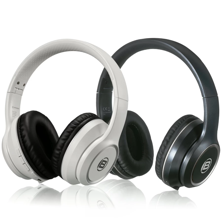 Bresser Bluetooth Wireless Over-Ear Headphones with Noise Cancellation & Hi-Fi Sound