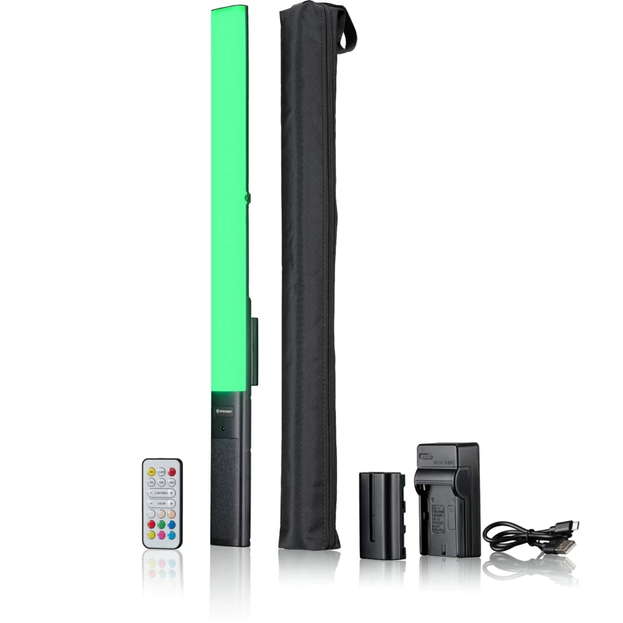 Bresser BR-20 RGB LED Tube Light 20W Energy-Efficient Color-Changing Lighting for Home and Office
