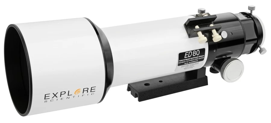 Bresser 80mm F/6 APO Refractor Telescope - Explore Scientific ED Apo FCD-100 Aluminum Hex Focuser for Astronomy