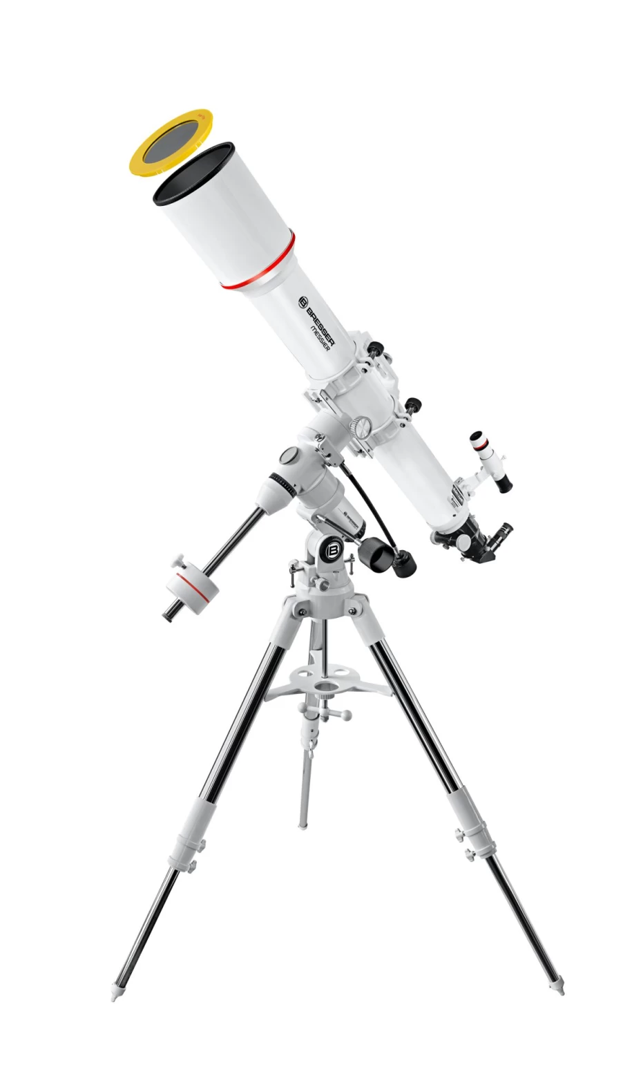 Bresser AR-102/1000 Hexafoc Refractor Telescope with EXOS-1/EQ4 Mount for Astronomy