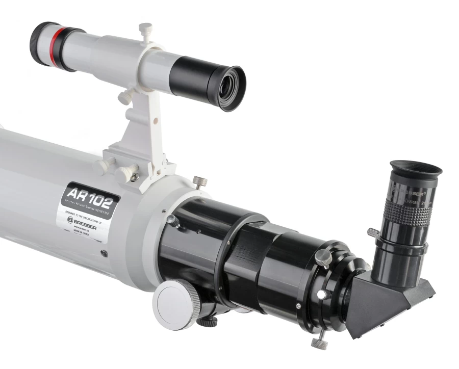 Bresser AR-102/1000 Hexafoc Refractor Telescope with EXOS-1/EQ4 Mount for Astronomy