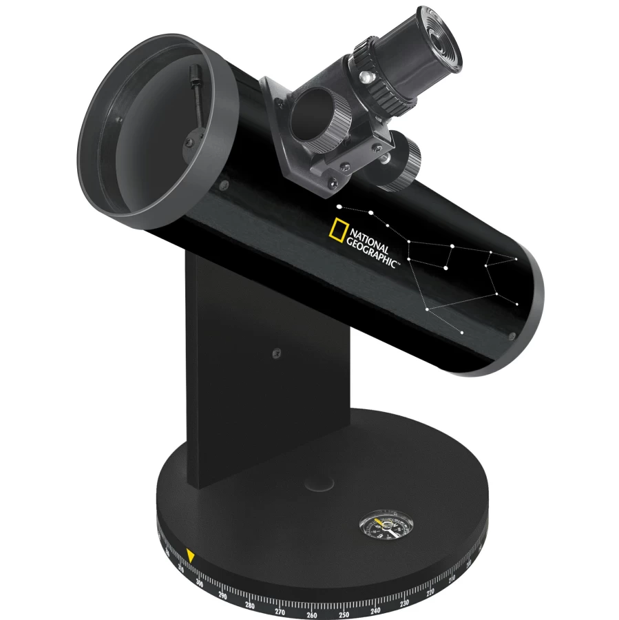 Bresser National Geographic 76/350 Compact Telescope for Astronomy Beginners – Portable and Easy to Use
