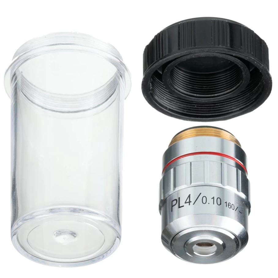 Bresser 4X Plan Achromatic Microscope Objective Lens for Precision Lab Microscopy