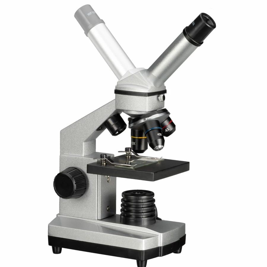 Bresser Junior 40X-1024X Microscope Kit with Carrying Case – High Magnification for Kids & Beginners