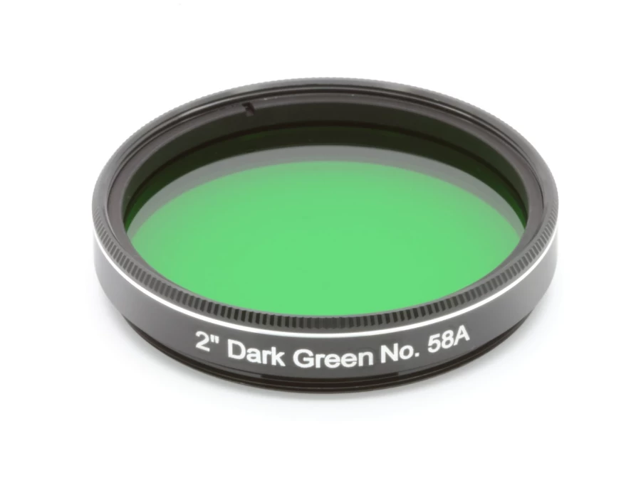 Bresser 2" Dark Green No.58A Filter for Telescopes - Explore Scientific Compatible Astronomy Accessory