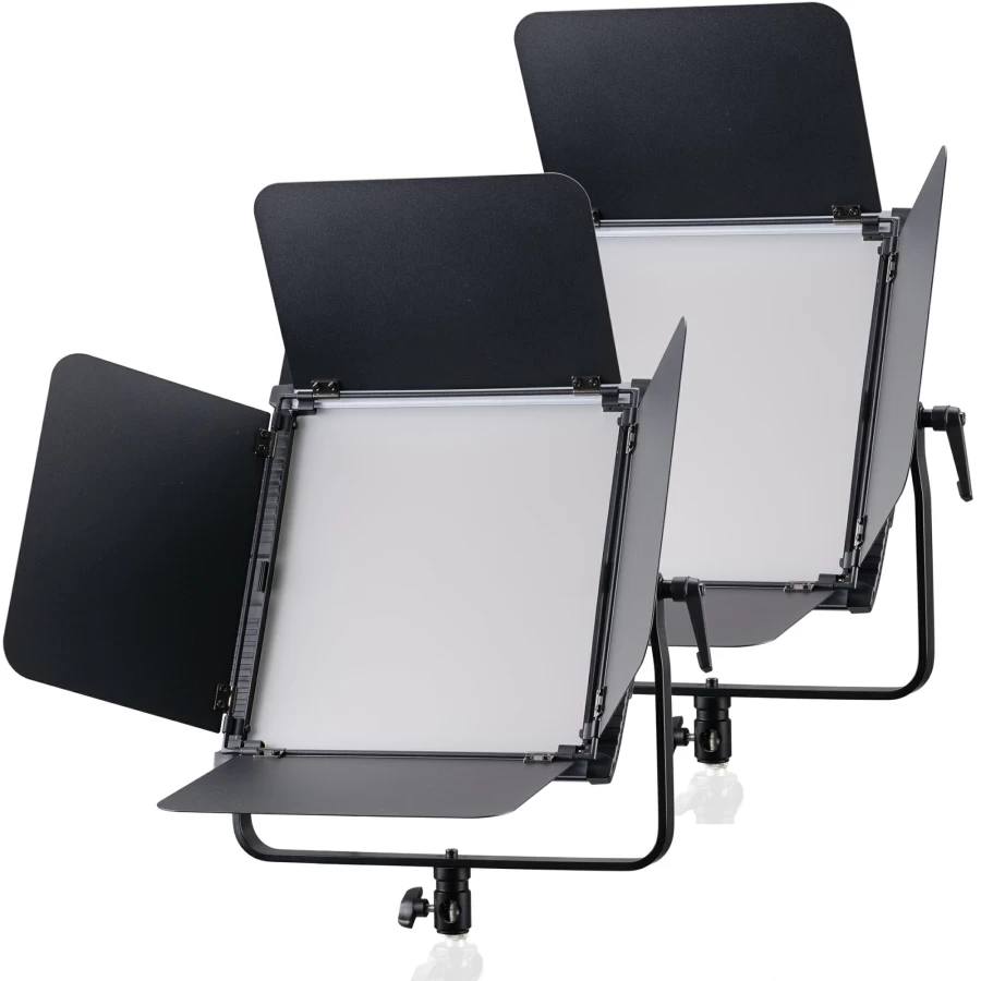 Bresser Br-S100B Pro Dual Panel Light Kit – Professional Studio Lighting for Photography and Videography