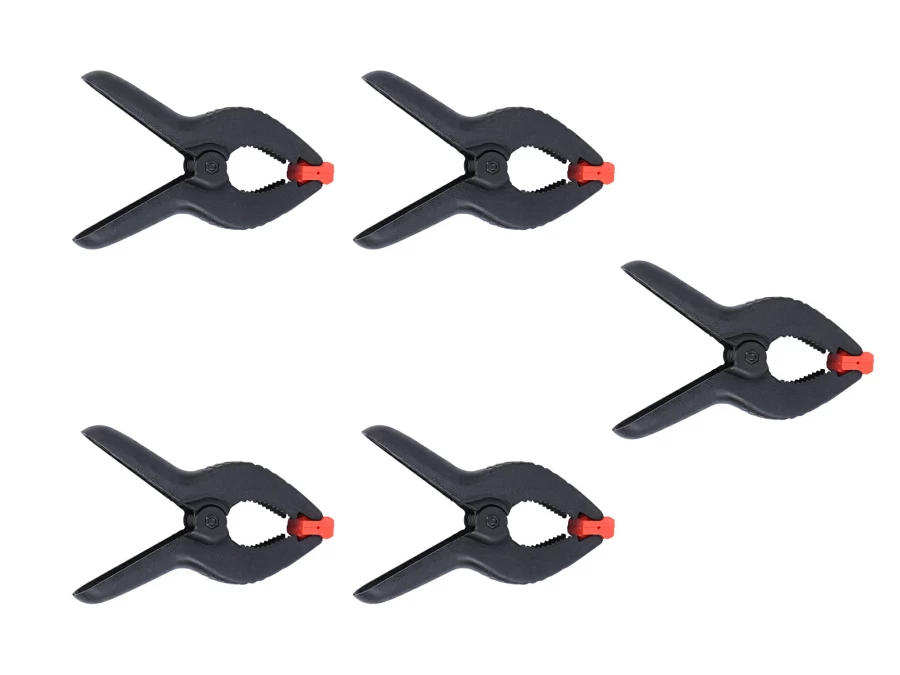 Bresser BR-50 5-Piece Multi-Purpose Clamp Set – Heavy Duty Clamping Tool for DIY & Woodworking