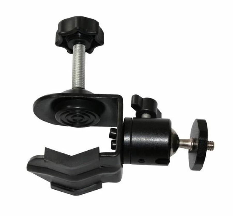 Bresser BR-26 Pipe Clamp with Adjustable Ball Head for Secure Mounting
