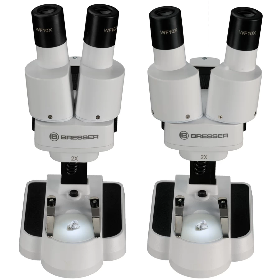 Bresser Junior 20X Stereo Microscope for Kids – High-Quality Educational Science Tool with Dual Eyepieces