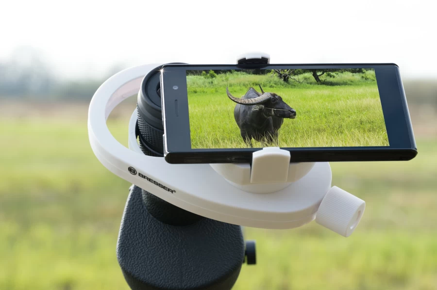 Bresser Universal Smartphone Adapter for Telescope & Microscope - Compatible with iPhone, Samsung & Most Smartphones