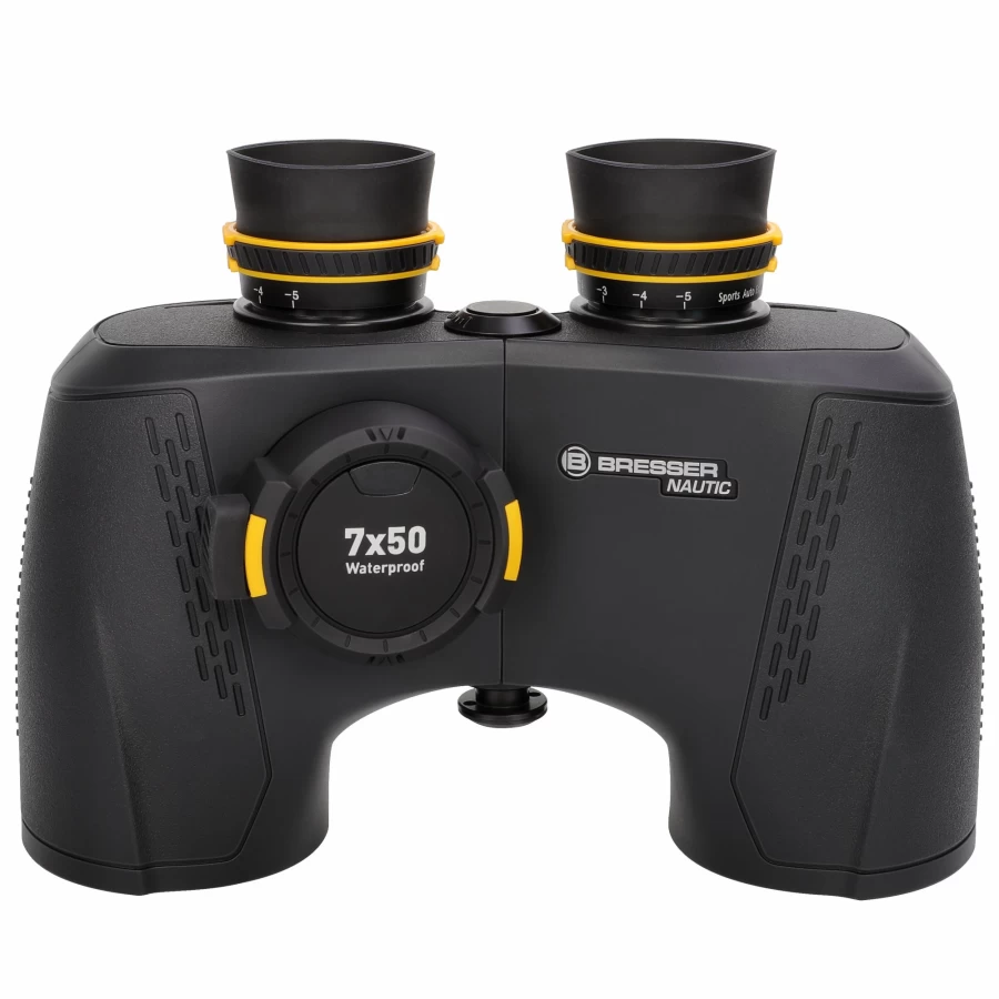 Bresser Nautic 7x50 Marine Binoculars – Waterproof, Fogproof, High-Powered Boating & Sailing Optics