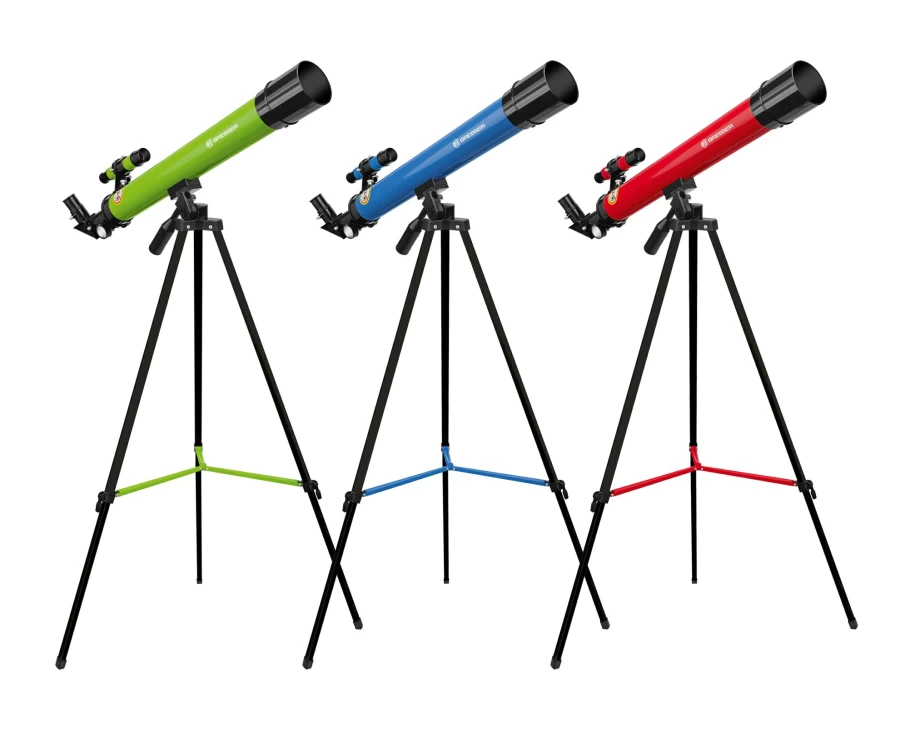 Bresser Junior 45/600 Az Refractor Telescope for Kids & Beginners - Portable Astronomy Telescope with 600mm Focal Length