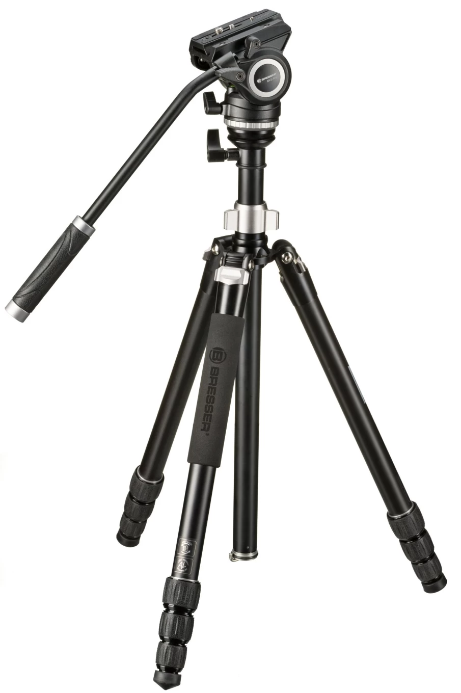 Bresser Bx-5 Pro Video Tripod - Professional Camera Tripod with Stable Aluminum Legs for DSLR and Camcorders