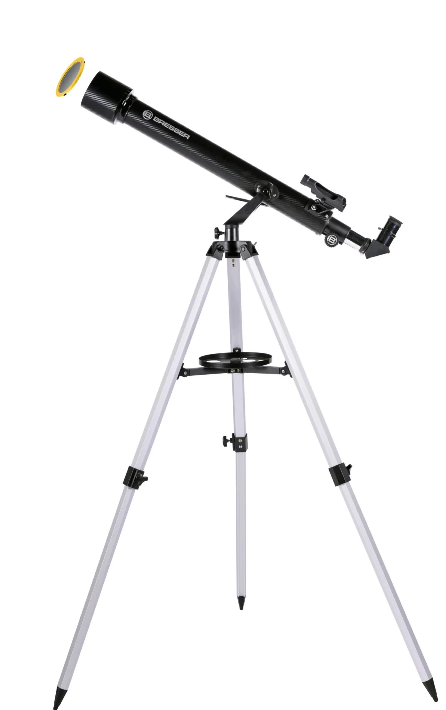 Bresser Arcturus 60mm 700mm AZ Refractor Telescope with Smartphone Adapter & Solar Filter for Astronomy Beginners