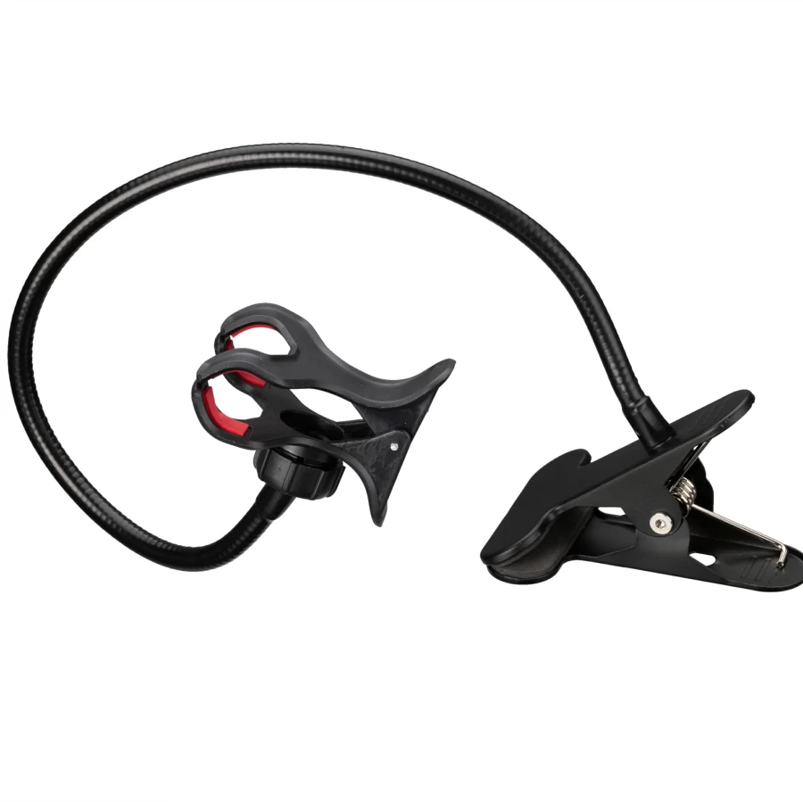 Bresser BR-141 Flexible Gooseneck Phone Stand with Universal Clip for Smartphones - Adjustable Holder for Hands-Free Viewing