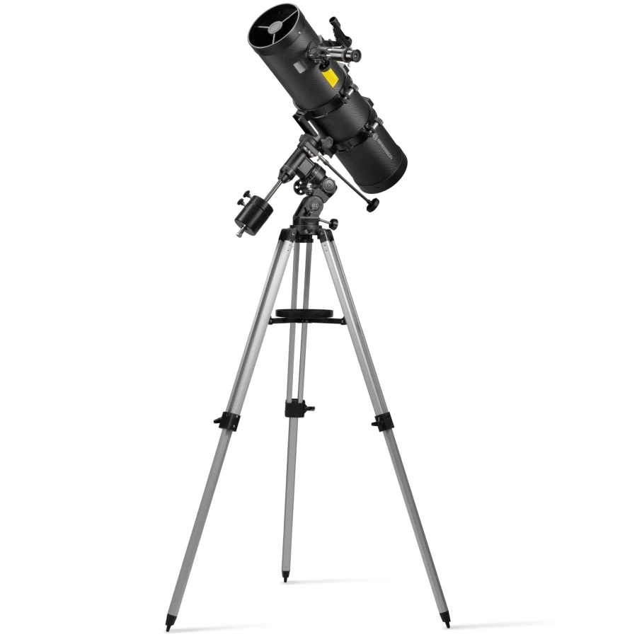 Bresser Pollux-II 150/1400 EQ3 Reflecting Telescope with Smartphone Adapter & Solar Filter for Astrophotography