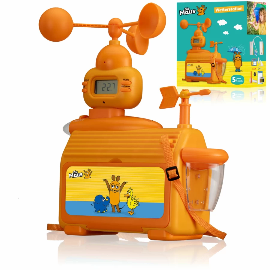 Bresser Kids Weather Station - Die Maus Educational Weather Toy for Children