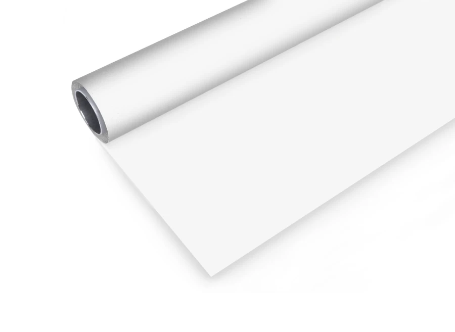 Bresser White Vinyl Background Roll for Photography 2.72m x 8m Studio Backdrop