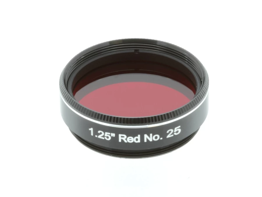 Bresser 1.25" Red No.25 Filter for Telescopes - Explore Scientific Compatible Astronomy Accessory