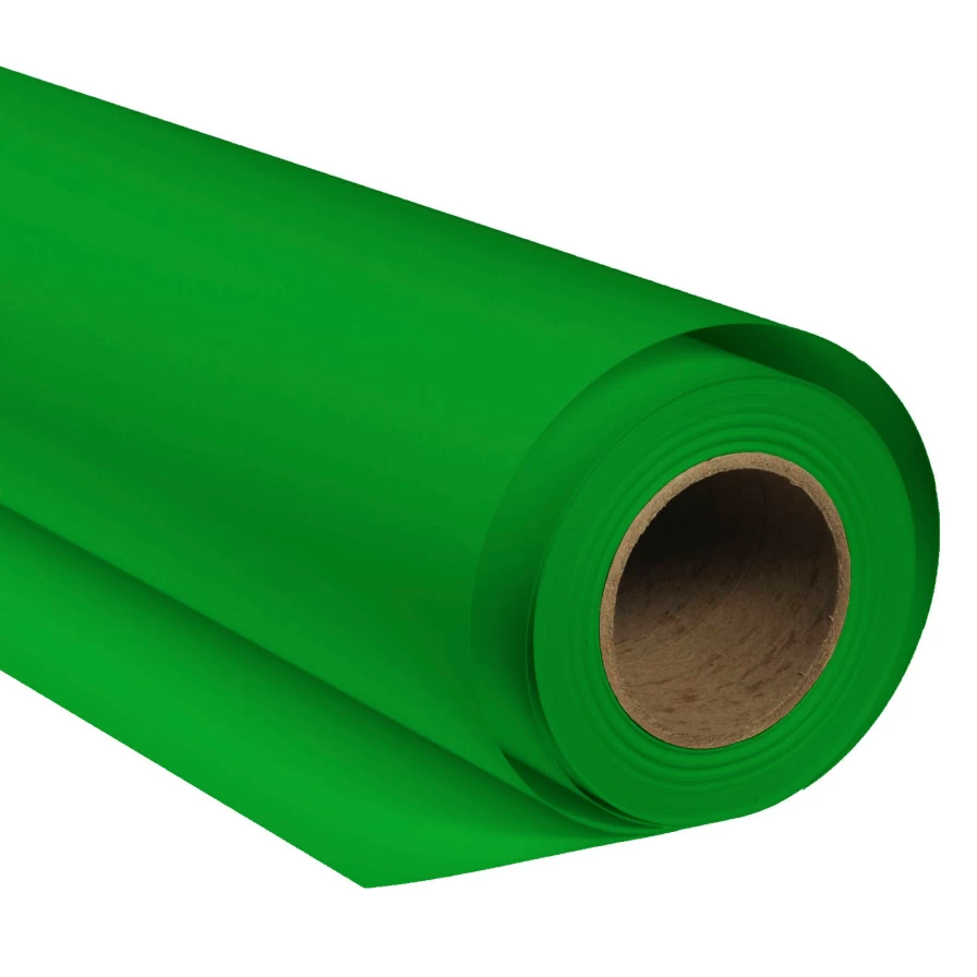 Bresser SBP10 Chroma Key Green Paper Background Roll - 1.69m x 11m for Photography & Video Studios