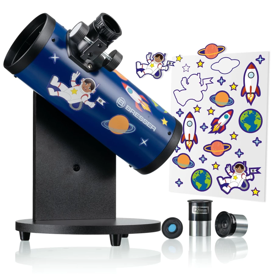 Bresser Junior 76/300 Smart Compact Telescope for Kids – Portable Astronomy Starter Kit with 300mm Focal Length