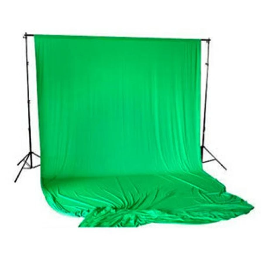 Bresser BR-D26 3m x 6m Chroma Key Green Screen Backdrop with Background Support System