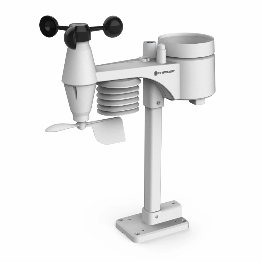 Bresser 7-In-1 Wireless Outdoor Weather Sensor for Weather Station 7003300 – Accurate Temperature, Humidity, Wind Speed, Rain Gauge, and UV Monitoring