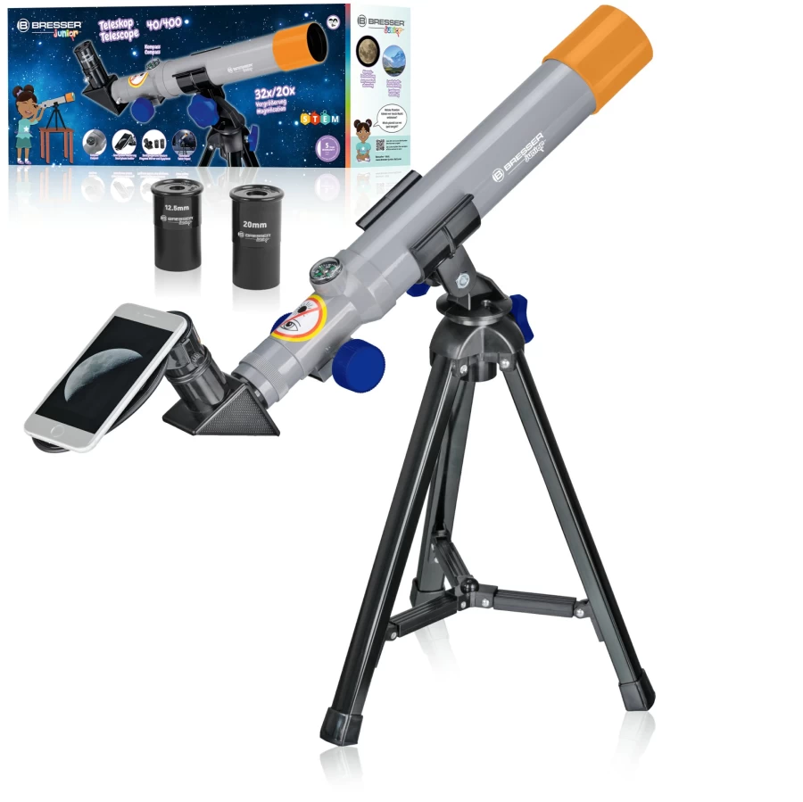Bresser Junior 40mm Kids Telescope – Children’s Astronomy Starter Kit for Beginners