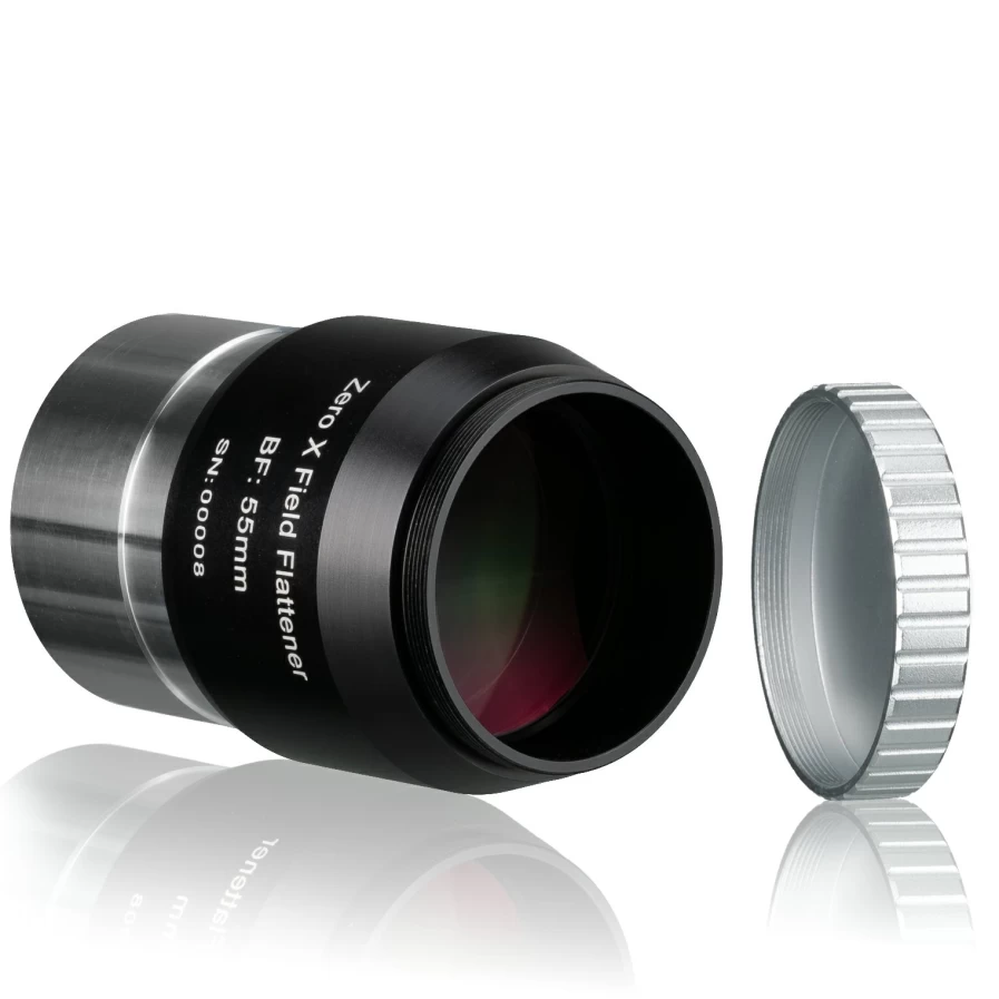 Bresser Field Flattener for Refractor Telescopes - 2'' M48 Thread Compatible with ED80, ED102, ED127 APO Scopes