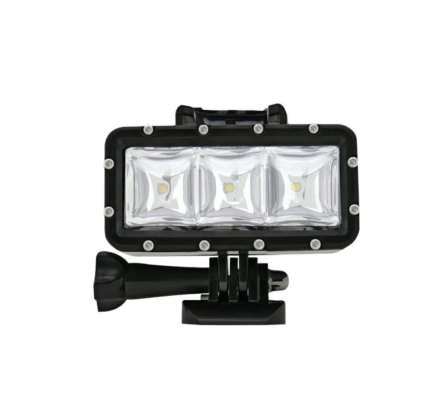 Bresser Action Camera with Built-in LED Light - Waterproof Adventure Cam for Outdoor Sports