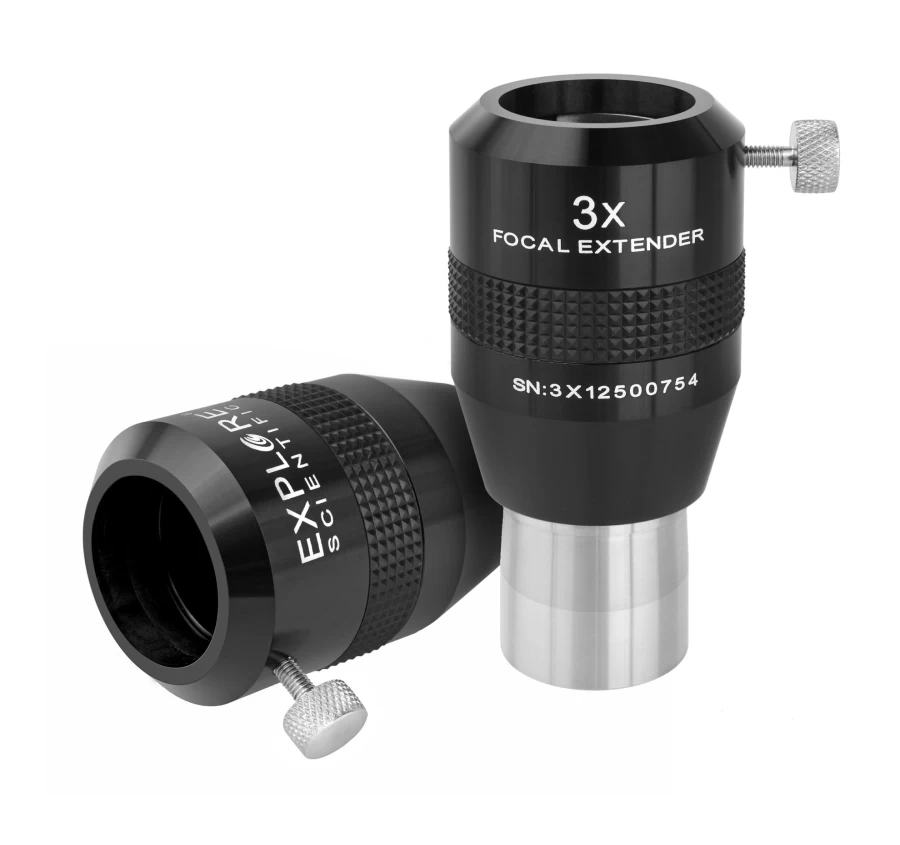 Bresser 3X Telextender Barlow Lens 1.25" (31.7mm) - Explore Scientific Compatible Telescope Accessory