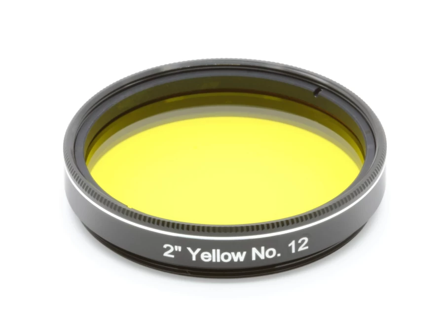Bresser 2" Yellow No.12 Filter for Telescopes - Explore Scientific Compatible Astronomy Accessory