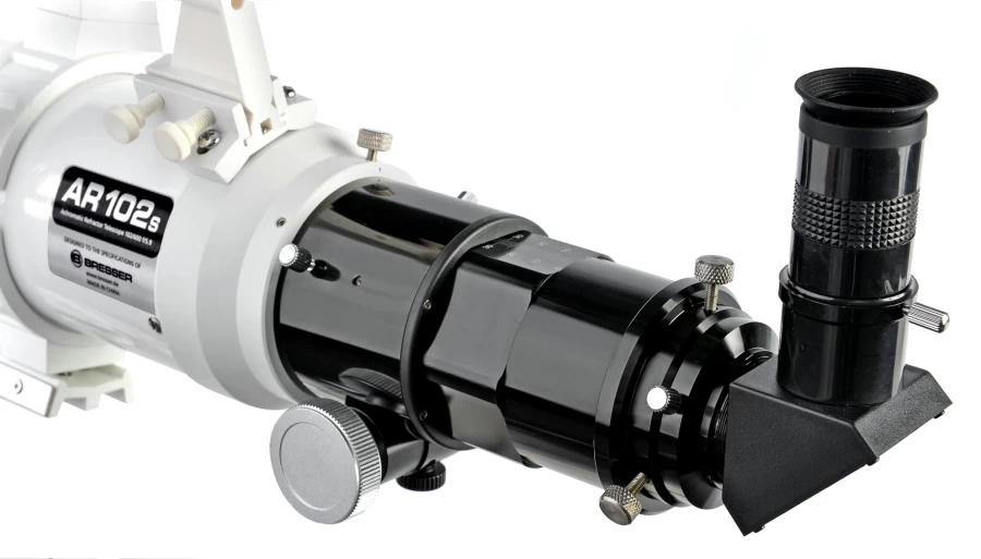 Bresser AR-90/900 Nano AZ Refractor Telescope with High-Quality Optics for Astronomy Beginners