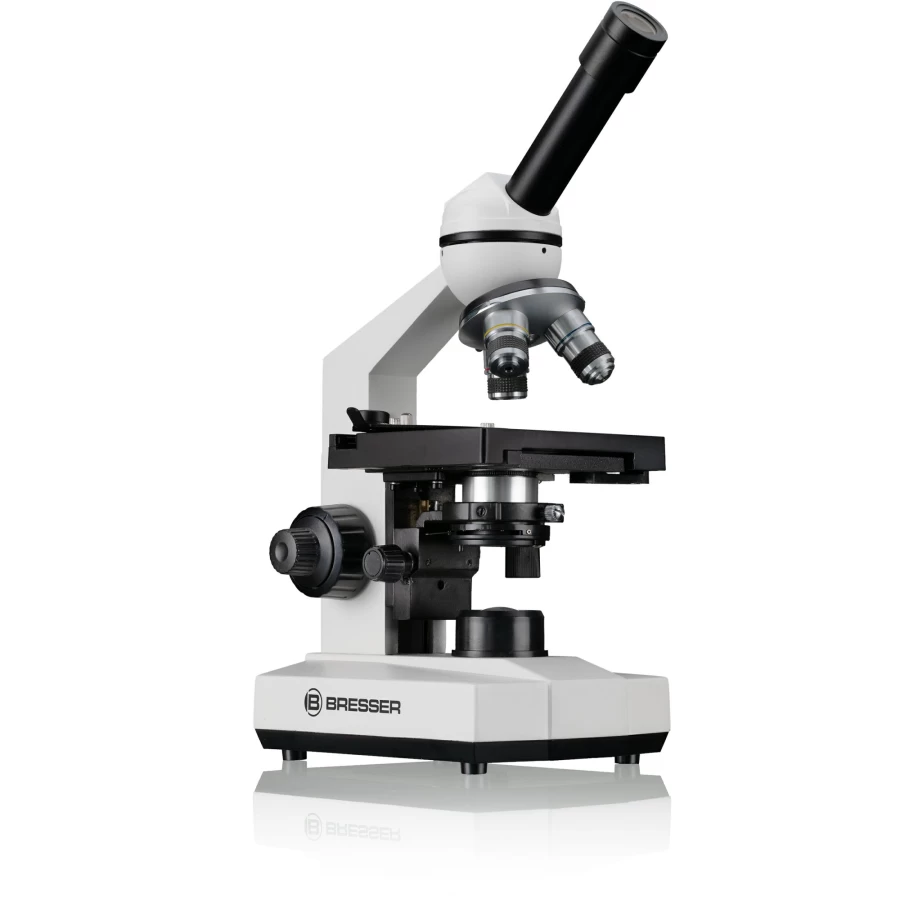 Bresser Erudit Basic Monocular Microscope 40X-400X Magnification for Beginners and Students