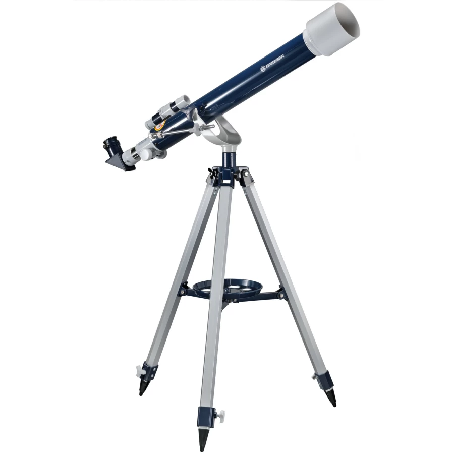 Bresser Junior 60/700 Az1 Refractor Telescope for Kids & Beginners - 60mm Aperture, 700mm Focal Length, Altazimuth Mount