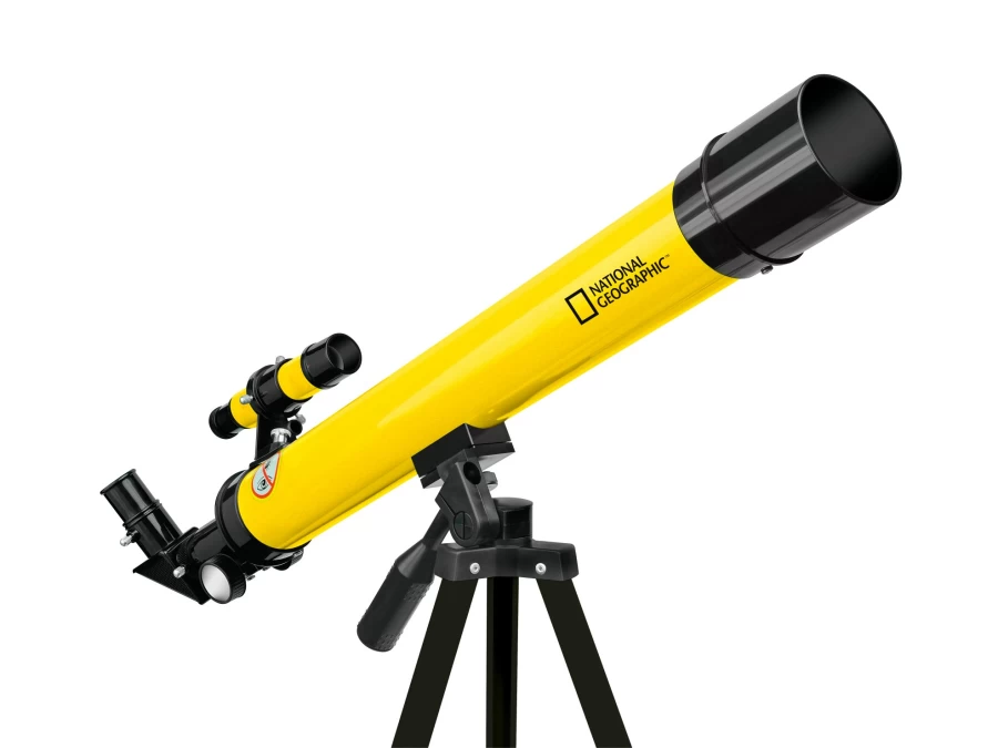 Bresser National Geographic 45/600 AZ Telescope – Portable Refractor for Astronomy Beginners
