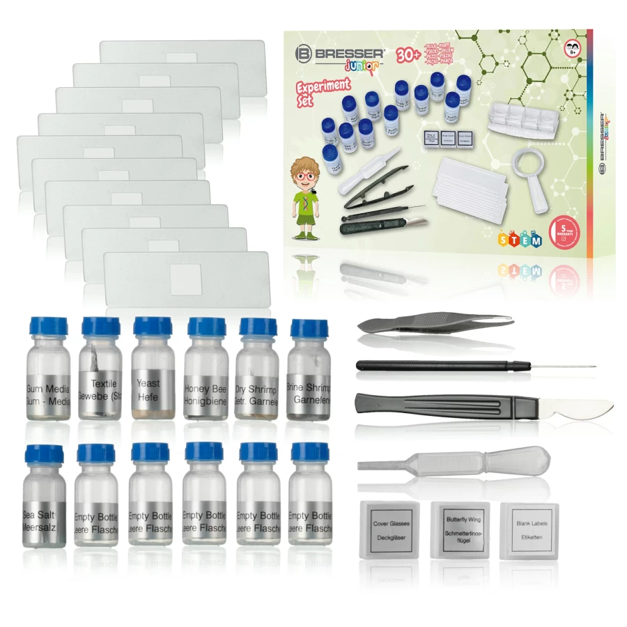 Bresser Junior Science Experiment Kit for Kids – STEM Learning Toy with Fun Educational Experiments