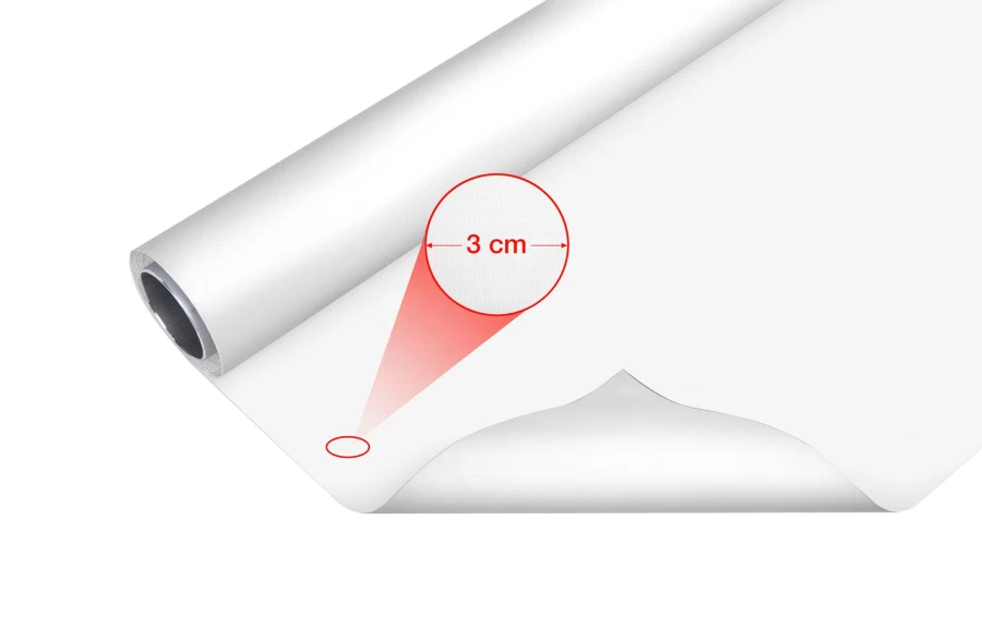 Bresser White Vinyl Background Roll 2m x 6m for Photography Studio Backdrop