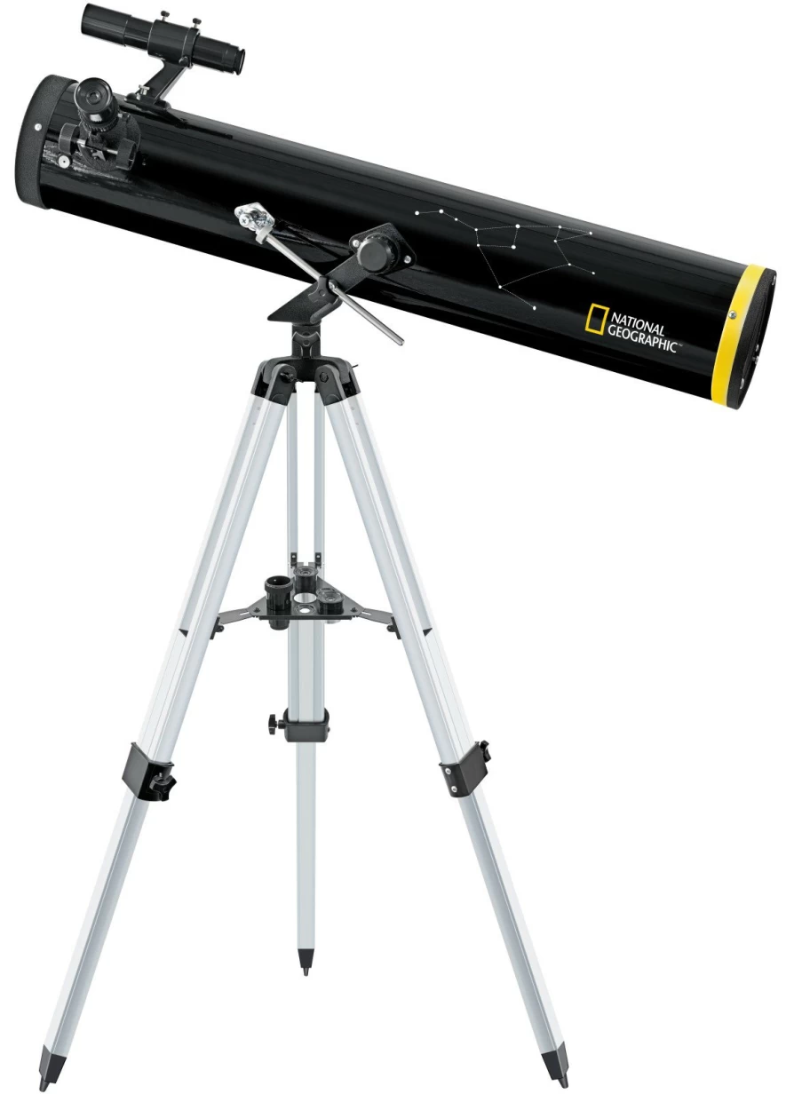 Bresser National Geographic 114/900mm Reflector Telescope with AZ Mount for Astronomy Beginners