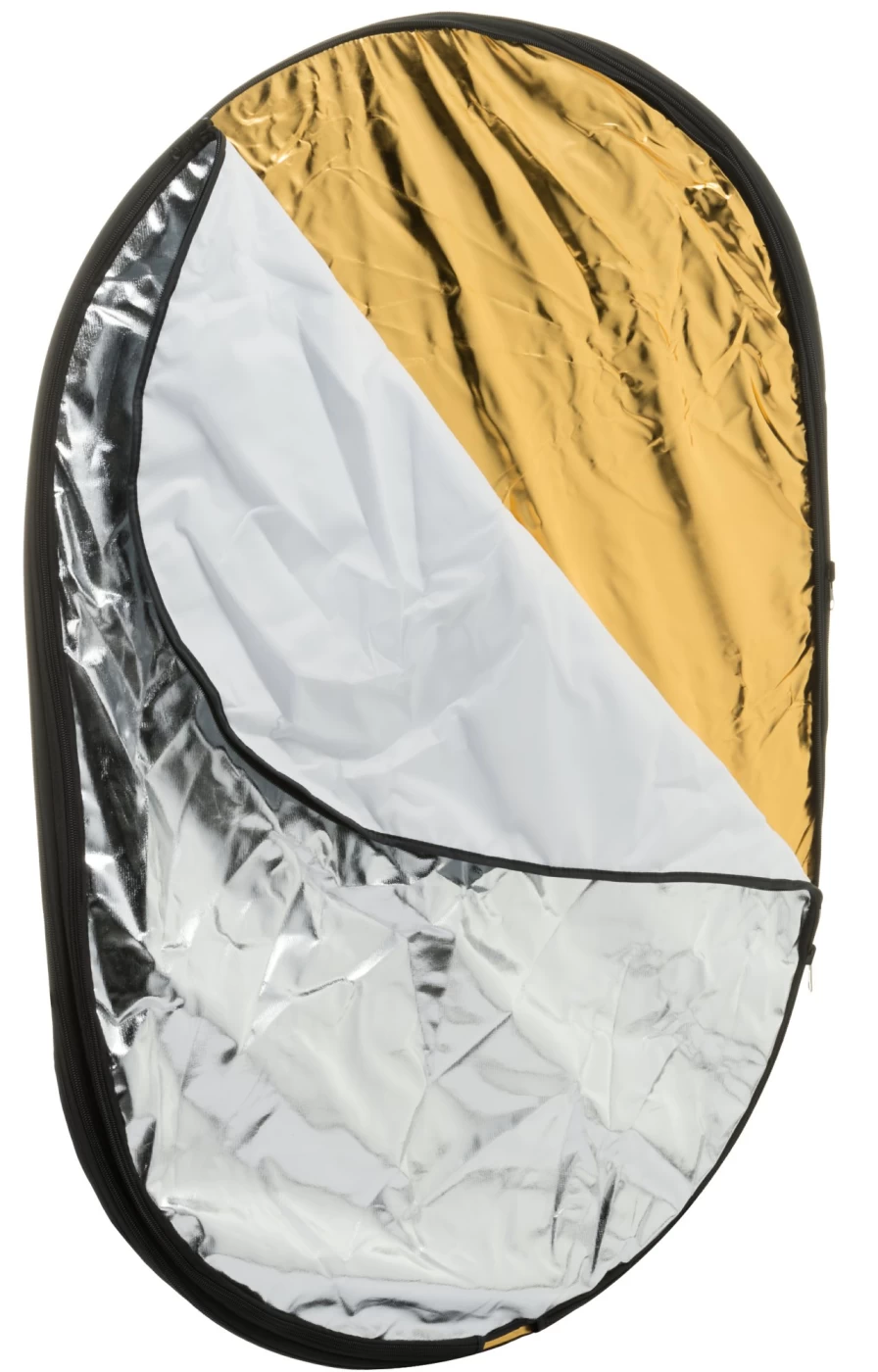 Bresser BR-TR2 60x90cm Foldable Photo Reflector, Diffuser, and Background for Professional Photography