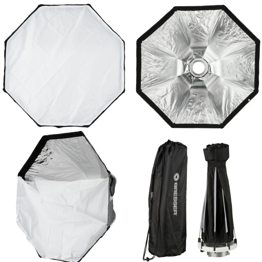 Bresser 65cm Super Quick Easy-Open Octabox Speedlite Softbox for Flash Photography