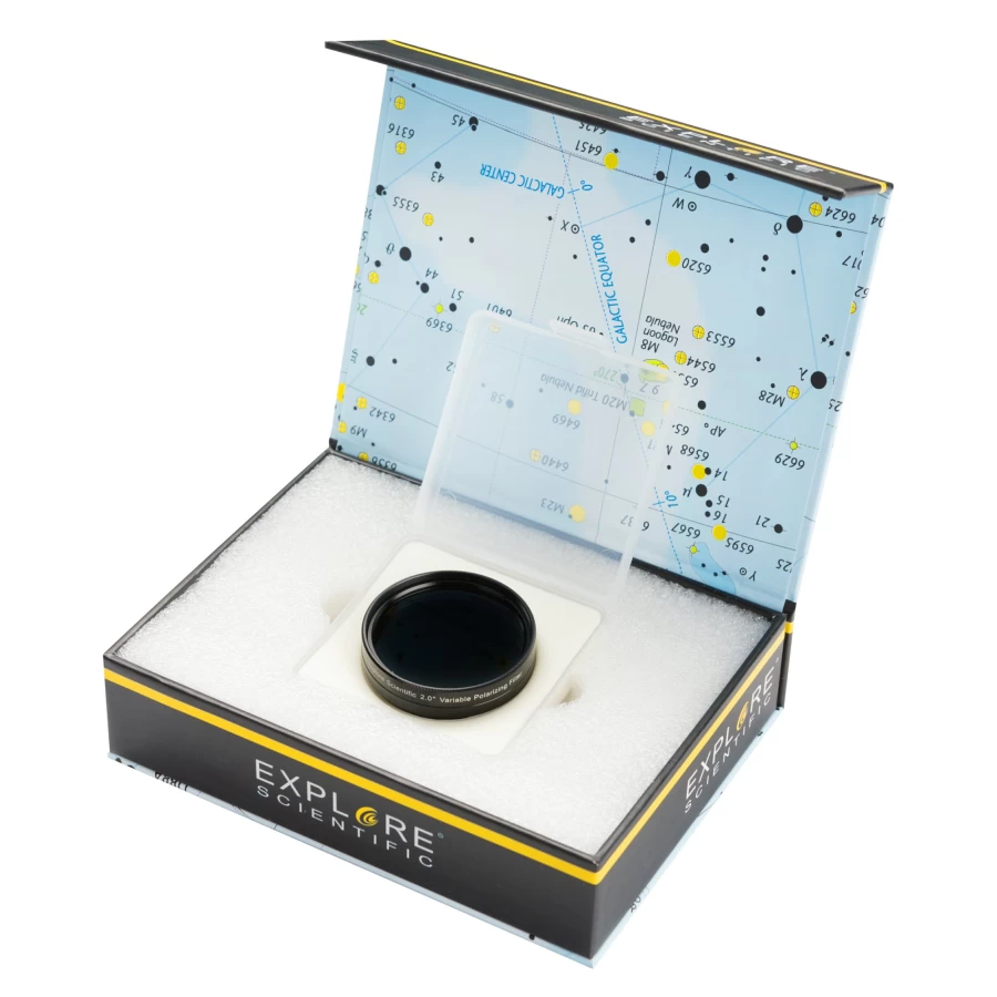 Bresser 2-Inch Variable Polarizing Filter for Telescopes - Explore Scientific Compatible Astronomy Accessory