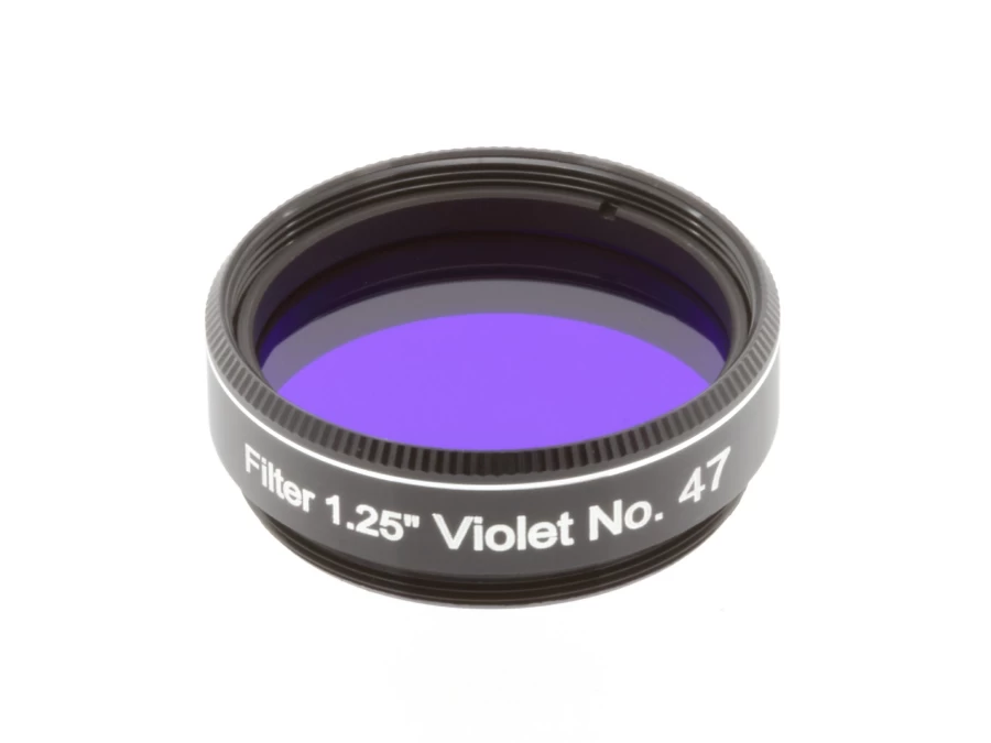 Bresser 1.25" Violet No.47 Filter for Telescopes - Explore Scientific Compatible Astronomy Accessory