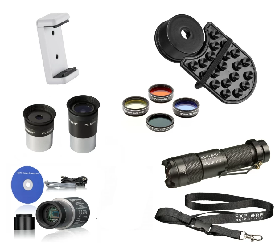 Bresser Messier AR102/1000 EXOS2 GoTo Refractor Telescope with Starter Kit for Astronomy Beginners