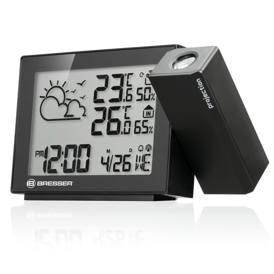 Bresser Meteotemp P Radio-Controlled Weather Station with Projection