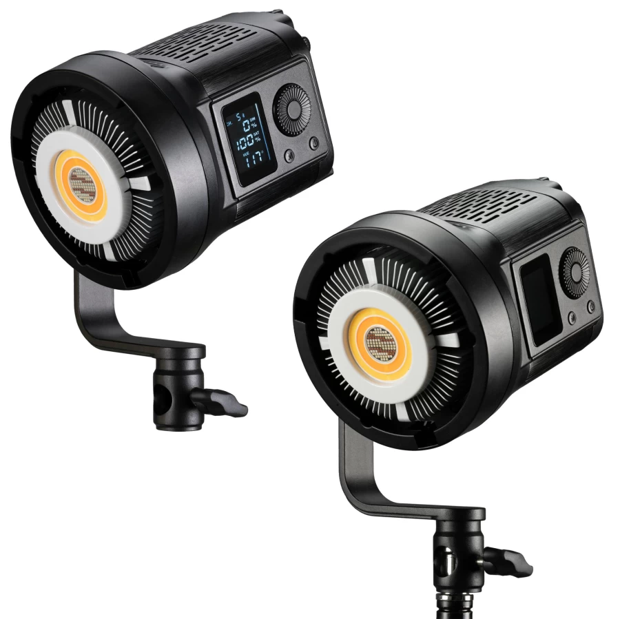 Bresser BR-135 RGB COB LED Light Duo Kit – Dual High-Intensity Studio Lighting for Professional Photography & Videography