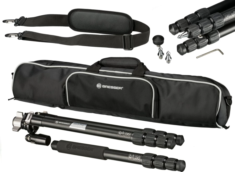 Bresser Bx-5 Pro Professional Video Tripod with Stable Aluminum Legs for Smooth Recording