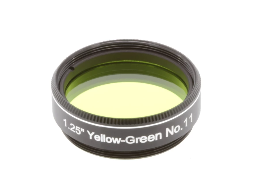 Bresser 1.25" Yellow Green No.11 Filter for Telescopes - Explore Scientific Compatible Astronomy Accessory