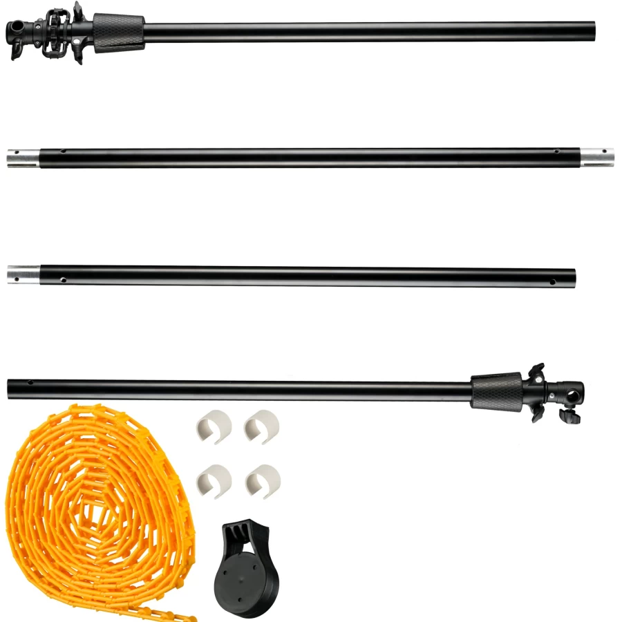 Bresser MB32 Crossbar Background Support with Roll and Unroll Function - Adjustable Photography Backdrop Holder